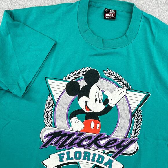 VTG Mickey Florida T-shirt Adult XL Single Stitch USA BEST Fruit Loom Sherry Mfg - Picture 14 of 15